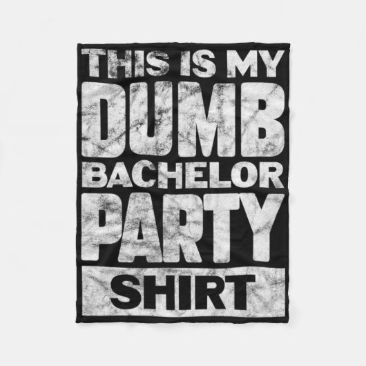 新郎の友達の結婚式 これが私の馬鹿な独身パーティー フリースブランケット (正面)