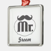 新郎の口髭 メタルオーナメント (左)