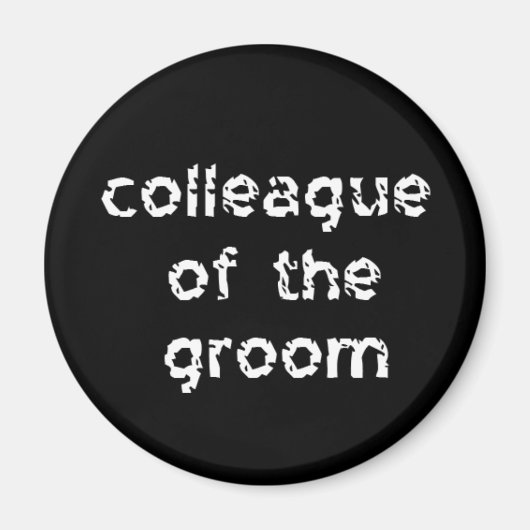 新郎の同僚 マグネット (正面)