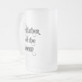 新郎の名付け親 フロステッド ガラス ビール マグカップ (正面左)