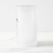 新郎の名付け親 フロステッド ガラス ビール マグカップ (中央)