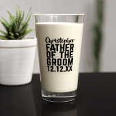 新郎の名前のガラス結婚タンブラーの父 タンブラーグラス