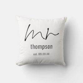 新郎の名前の記念品 クッション