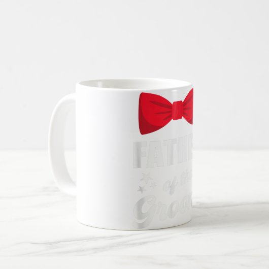 新郎の学士結婚のメンズ結婚した父 コーヒーマグカップ (正面左)