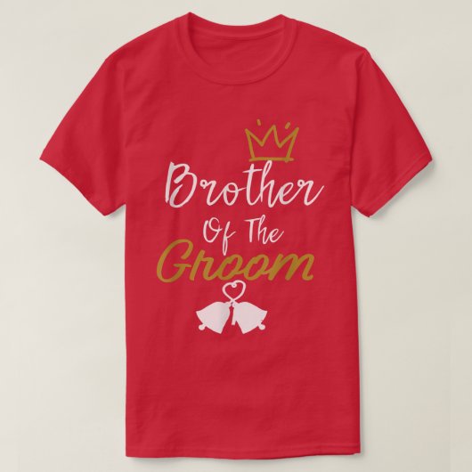 新郎の家の結婚兄弟 Tシャツ (デザイン正面)