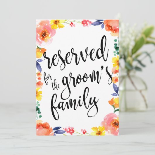 新郎の家族のフローラ手頃用に予約 (スタンド正面)