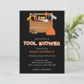 新郎の工具シャワー招待状 招待状 (スタンド正面)