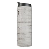 新郎の彫刻されたスウィートアーツモノグラムの姉妹 タンブラー (回転右)