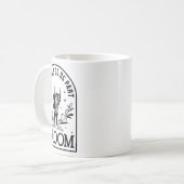 新郎の新婦婚約結婚ズハロウィンカップルMa コーヒーマグカップ (正面左)