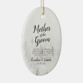 新郎の母に霜の松の引用文 セラミックオーナメント (右)