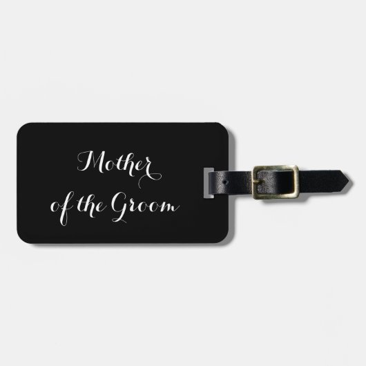 新郎の母のための荷物タグ ラゲッジタグ (正面横)