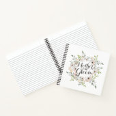 新郎の母の水の色のゲストブック ノートブック (内部)