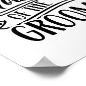 新郎の母の独身結婚式のパーティーことわざ ポスター (角)