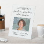 新郎の母の遺留サイン 台座サイン (インサイチュ)