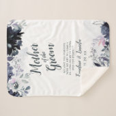 新郎の母への夜のフローラ引用文 シェルパブランケット (正面(横))