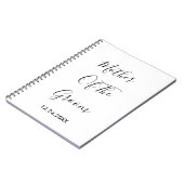 新郎の母ウェディングのシンプル贈り物 ノートブック (左側)