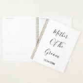 新郎の母ウェディングのシンプル贈り物 プランナー手帳 (ディスプレー)