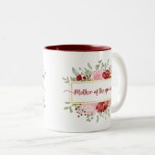 新郎の母ギフト水エレガント色フローラ ツートーンマグカップ (正面右)