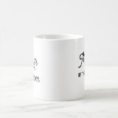 新郎の母スクリプトブライダルパーティコーヒーマグ コーヒーマグカップ (中央)