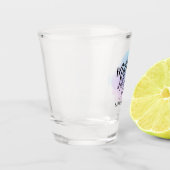 新郎の母スクリプト/薄紫水の色/名前 ショットグラス (左)