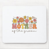 新郎の母ワイルドフラワーフローラ学士号 マウスパッド (正面)