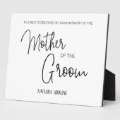 新郎の母結婚記念館 フォトプラーク (側面)