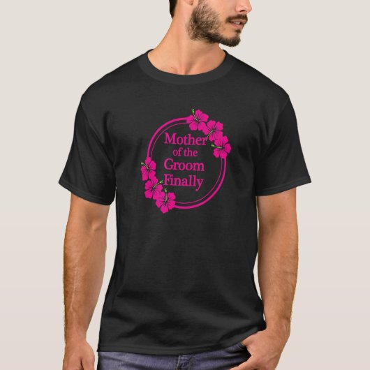 新郎の母親の結婚おもしろいこんにちは Tシャツ (正面)