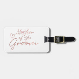 新郎の母 – バラ金ゴールドホイルフェイク ラゲッジタグ