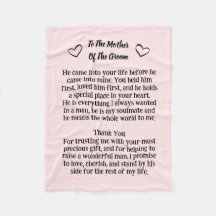 新郎の毛布の記念結婚品の母