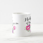 新郎の水彩画の母によってはマグが開花します コーヒーマグカップ (中央)