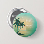 新郎の熱帯島の父ティール(緑がかった色)ID581 缶バッジ (正面&裏面)