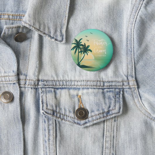 新郎の熱帯島の父ティール(緑がかった色)ID581 缶バッジ (インサイチュ)