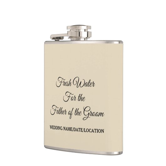 新郎の父のためのカスタマイズ可能な水 フラスク (左)