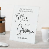 新郎の父のメモリアルシートリザーブド結婚ズ 台座サイン (インサイチュ)