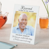 新郎の父の写真天国結婚メモリアル 台座サイン (インサイチュ)