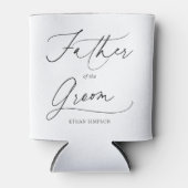 新郎の父シックなスクリプトクーラーボックス 缶クーラー (正面)