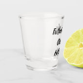 新郎の父ブラック名前をカスタムするギフト結婚 ショットグラス (左)