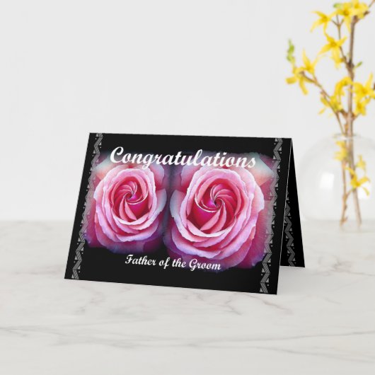 新郎の父結婚様 カード (黄色い花)