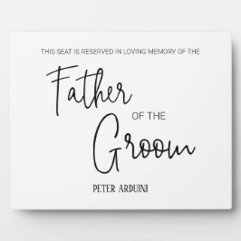 新郎の父結婚記念館 フォトプラーク