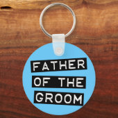 新郎の父親にラベルを付ける キーホルダー (正面)