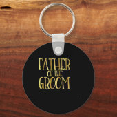 新郎の父親の結婚式パーティー新婦パパ キーホルダー (正面)