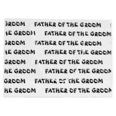 "新郎の父"のギフトバッグ ラージペーパーバッグ (裏面)