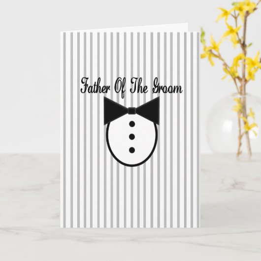 新郎の父 カード (黄色い花)