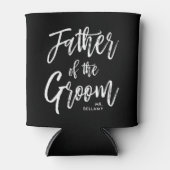 新郎の父 |スクリプトスタイルカスタム結婚式 缶クーラー (正面)