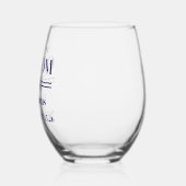 新郎の父 ステムなしワイングラス (左)