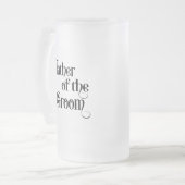 新郎の父 フロストグラスビールジョッキ (正面左)