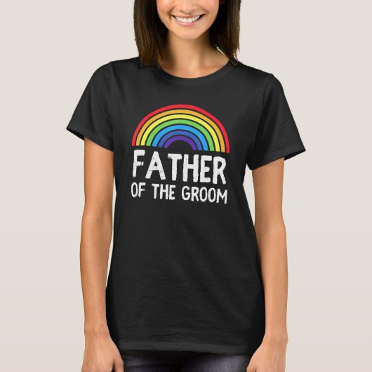 新郎の父 同性婚 ゲイ LGBT 父 バツイチ Tシャツ (正面)