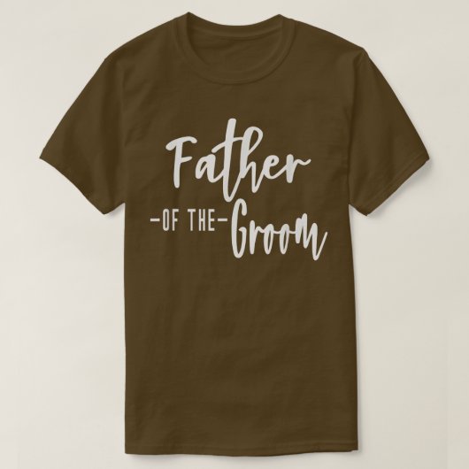 新郎の父 家族 パーティー リハーサル 父 Tシャツ (デザイン正面)