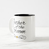 新郎の父 – 金ゴールドのハート ツートーンマグカップ (正面左)