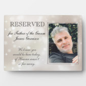 新郎の父、金ゴールドスターズフォトメモリ結婚アルズ フォトプラーク (正面)